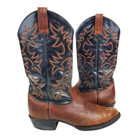 ARIAT Boots Leather Cowboy Western Equestrian - Picture 3 of 14